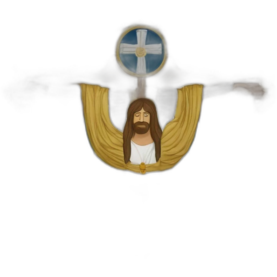 Drapeau Saint Mandylion Edessa Chrétiens orientaux Gonfalon Russie emoji