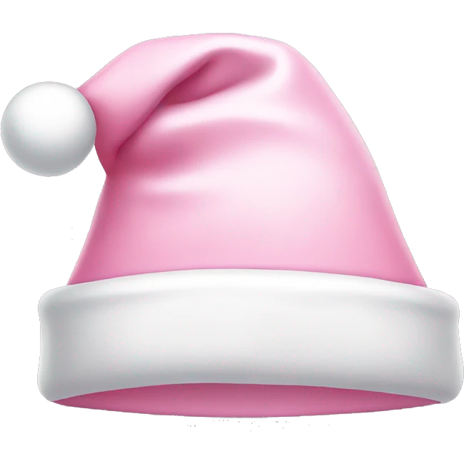 light pink santa hat emoji