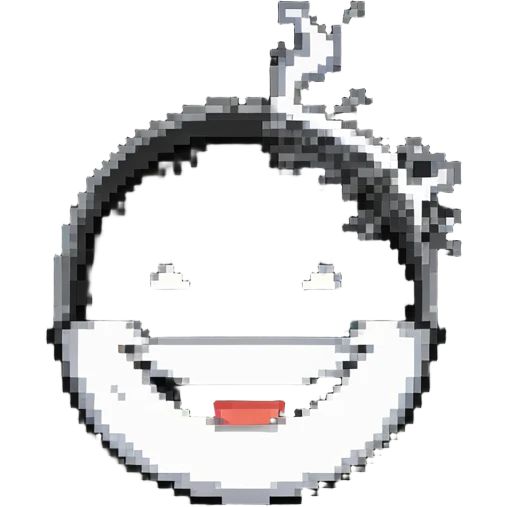 face split in half - one side happy smiling with big grin, other side angry with steam coming from nose emoji