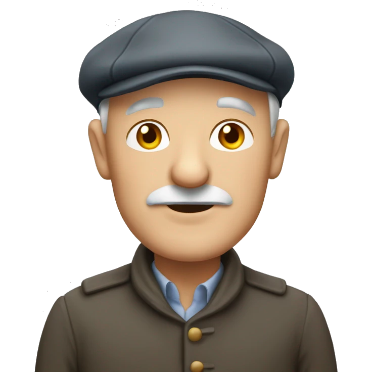 Old Yorkshire man with a flat cap emoji