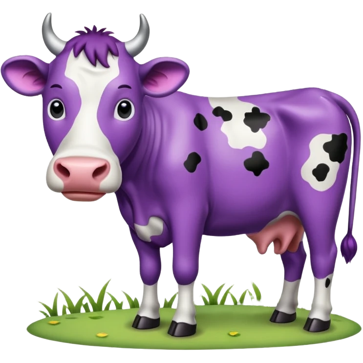 purple cow emoji