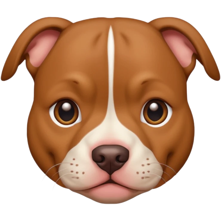 Un pitbull de carita tierna  emoji