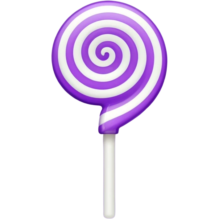 lolipop luminous purple and white emoji