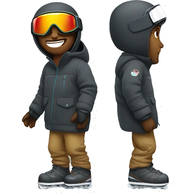 Snowboarding guy  emoji