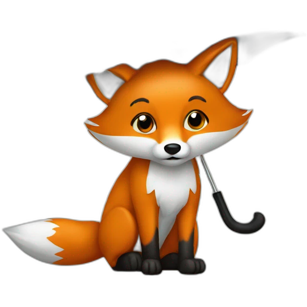 fox-ambrella emoji