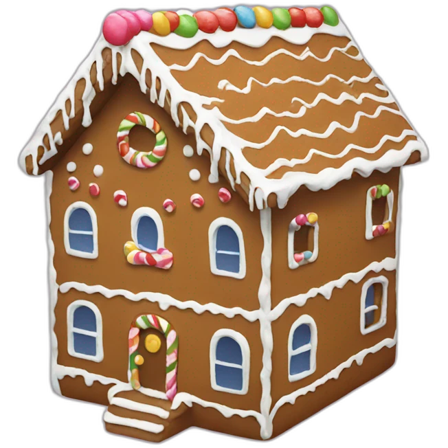 gingerbread house emoji