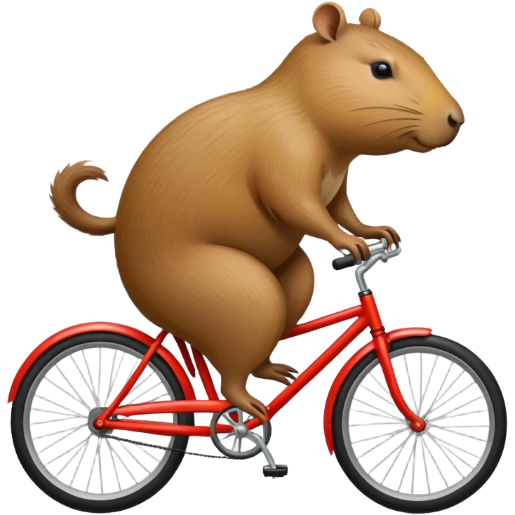 Capybara on bike emoji