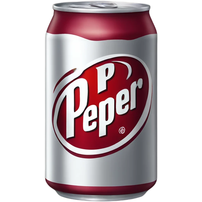 Can of diet Dr Pepper ￼ emoji