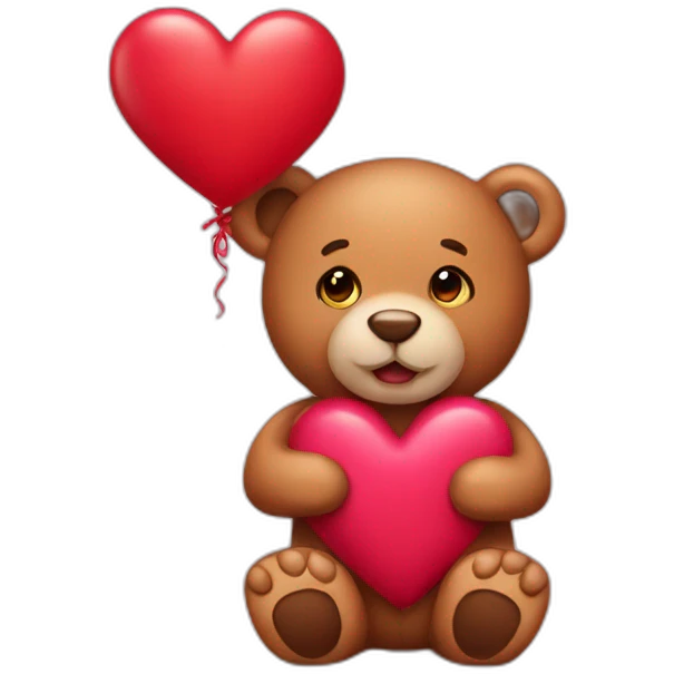 Valentine teddy  emoji