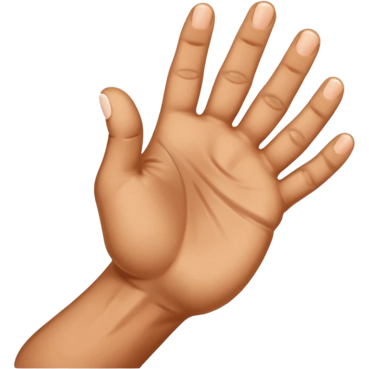 A hand wanking off a large hard ppenis emoji