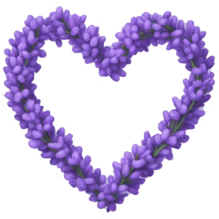 lavender heart emoji