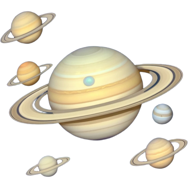Saturn with 274 moons emoji