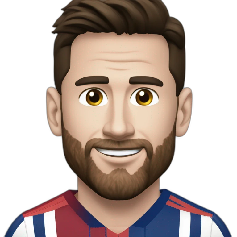Leo Messi besando a cristiano ronaldo emoji
