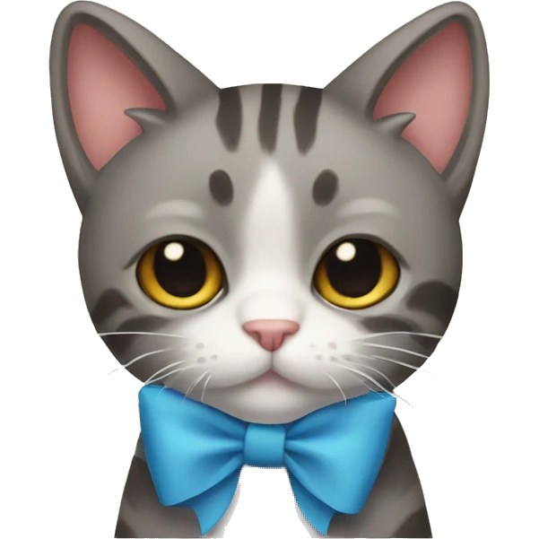 Cat with bow emoji