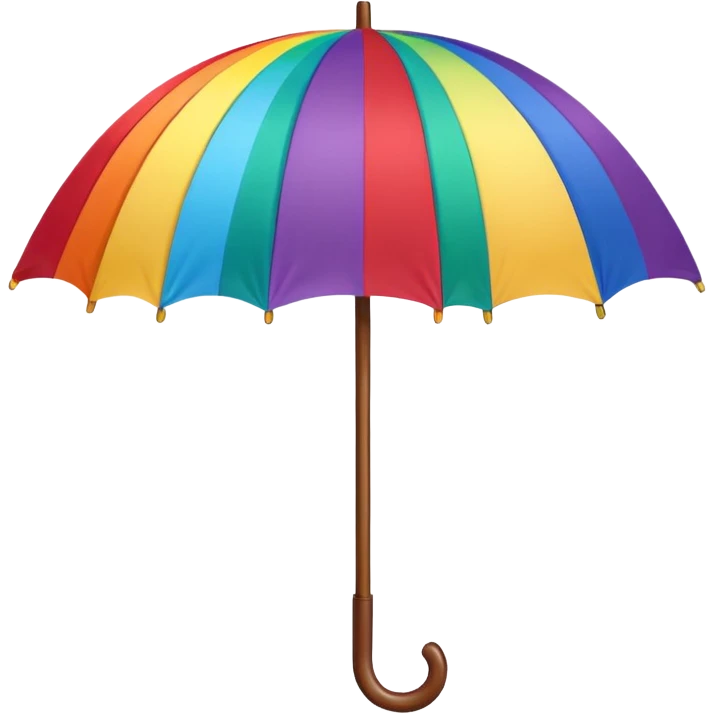 Rainbow umbrella emoji