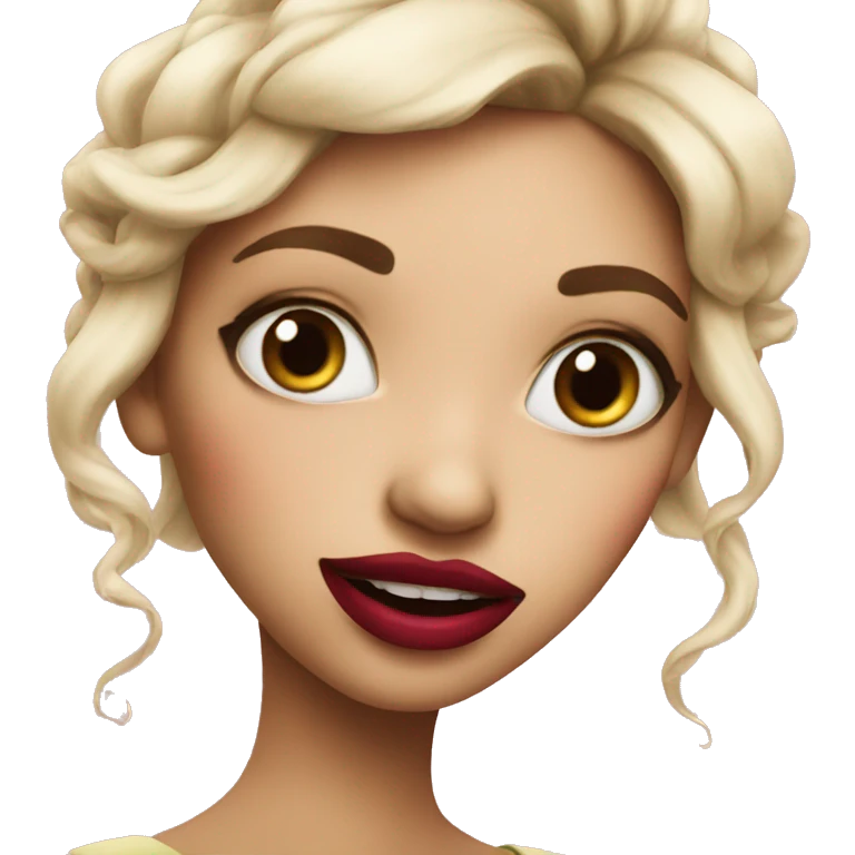 Fairy wearing lipstick  emoji