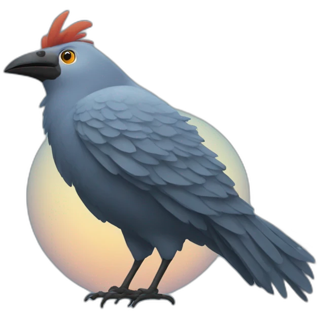 Giant woman bird emoji