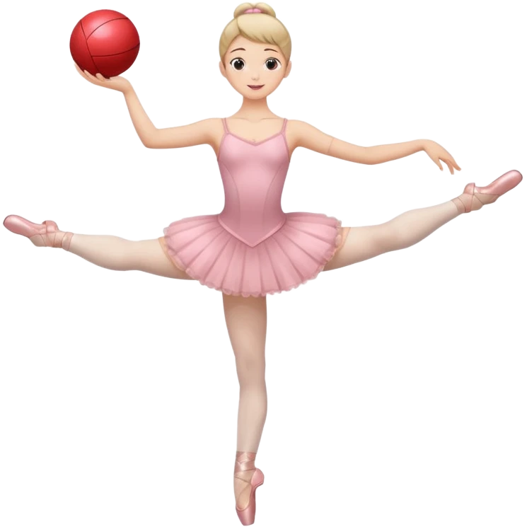 full body balet holding ball emoji