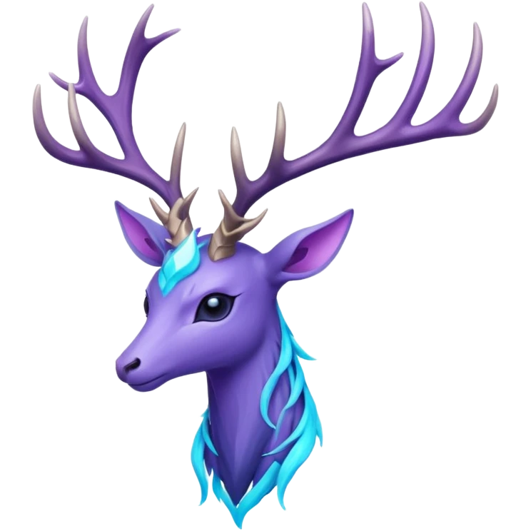Pokemon legendary cian and purple  xerneas emoji