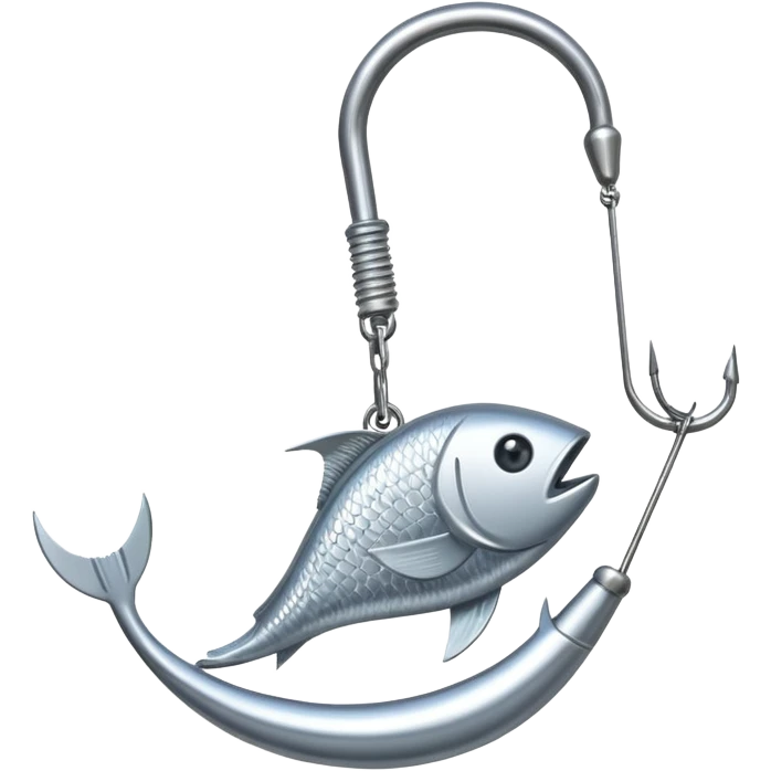 сделай крючок для удочки на который попался доллар emoji