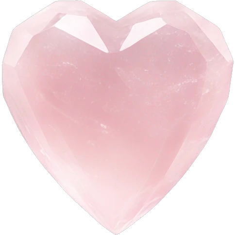 heart rose quartz crystal emoji