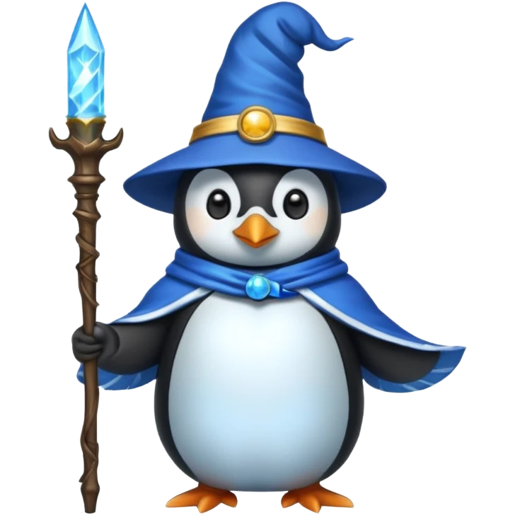 Penguin Wizard emoji