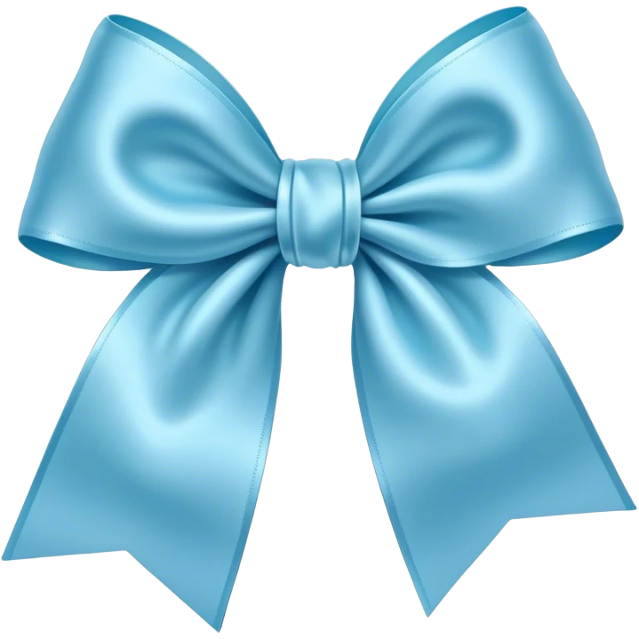 A light blue bow emoji