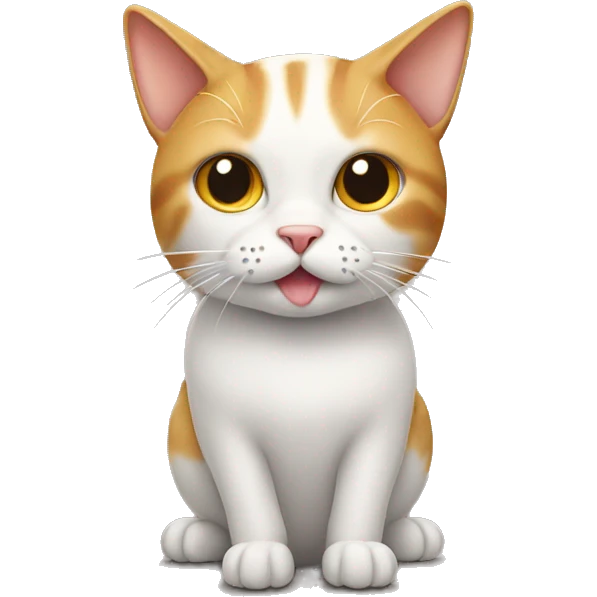 Cat with chicken body emoji