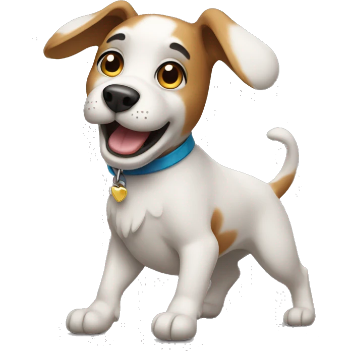 Dancing dog emoji
