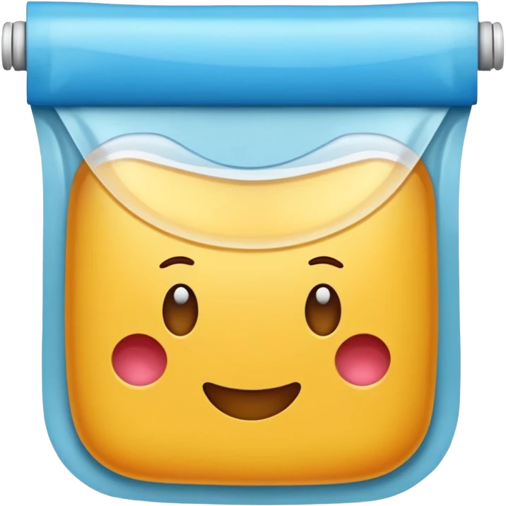 Ostomiebeutel Emoji ohne Gesicht, nur der Beutel emoji