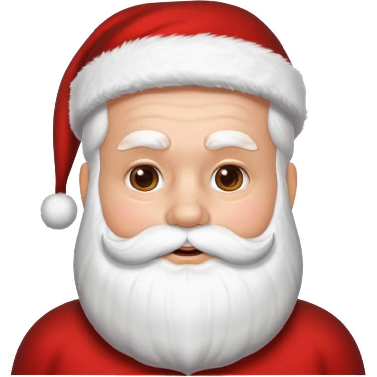 Santa in a skincare mask emoji