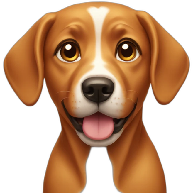 Caramel dog emoji