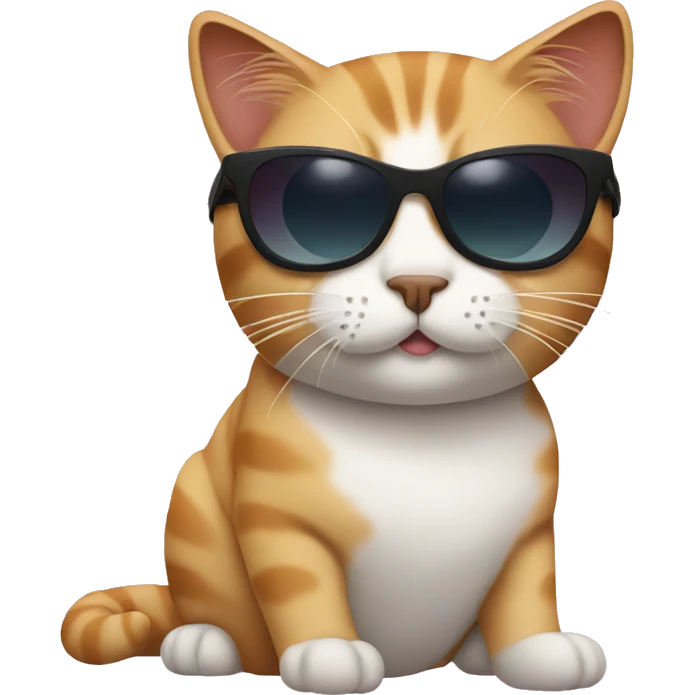 Cat with sunglasses emoji
