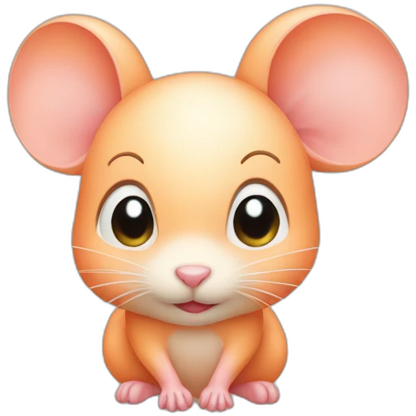 Peach little mouse  emoji