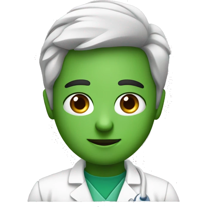 Medico Loiro Jovem Olhos Verdes emoji