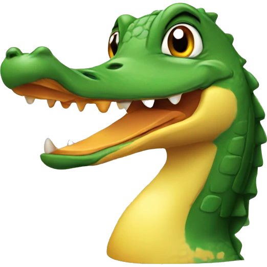 Crocodile duck emoji