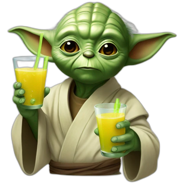 Yoda drink juice emoji