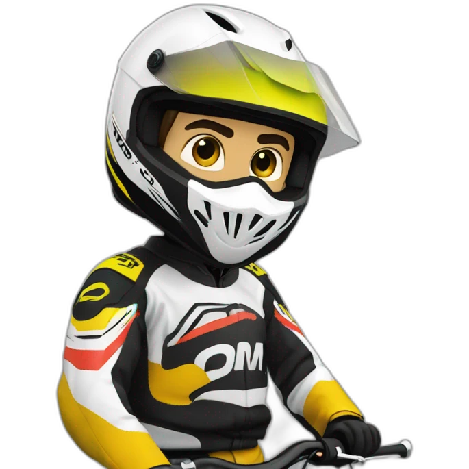 Un mec sur une moto cross emoji