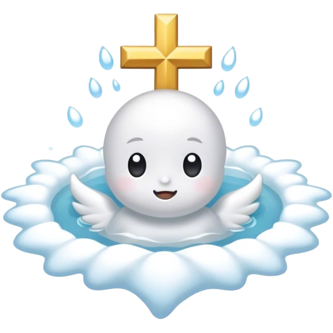 baptized emblem white emoji