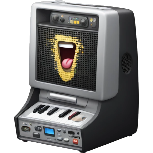 Karaoke machine emoji