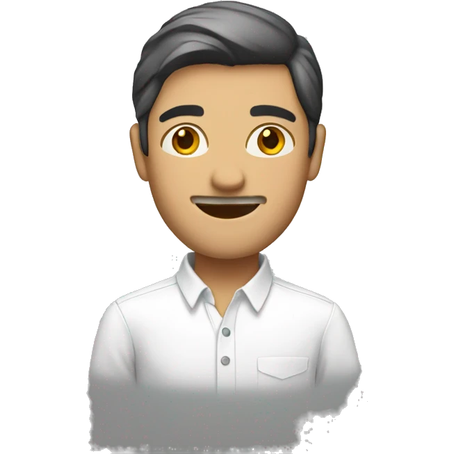 solo white shirt male emoji