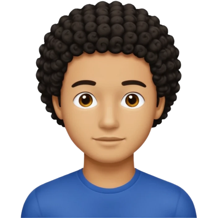 my best friend diego, he's black, square shaped head, regular short curly hair (no afro) , and nicely build posterior emoji