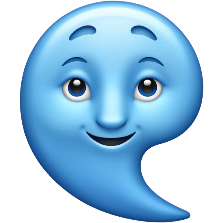 Blue colored tick  emoji