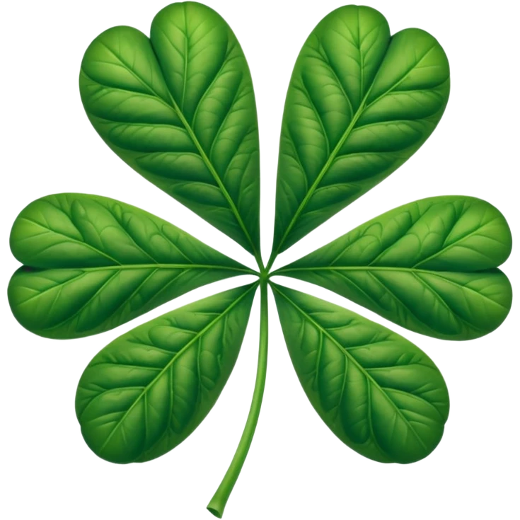 Marijuana leaf crossed with a 5 leaf clover emoji