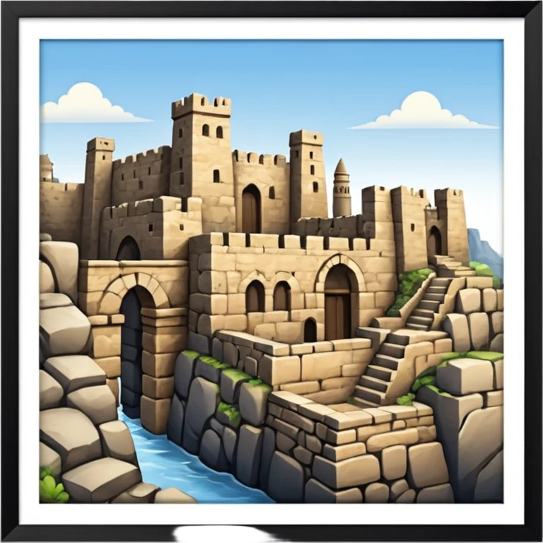 ancient city with high wall emoji