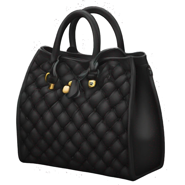 Bolso de lujo negro emoji