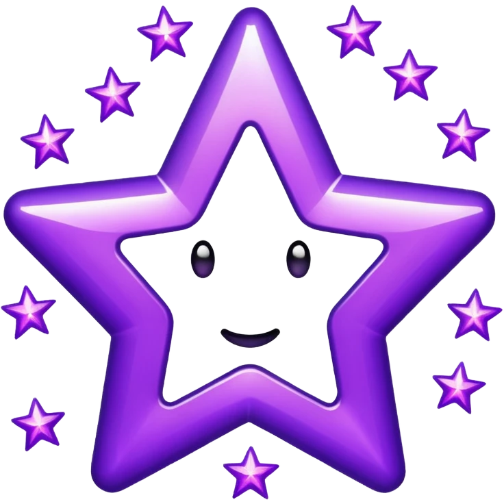 The word "banger" surrounded by purple stars emoji