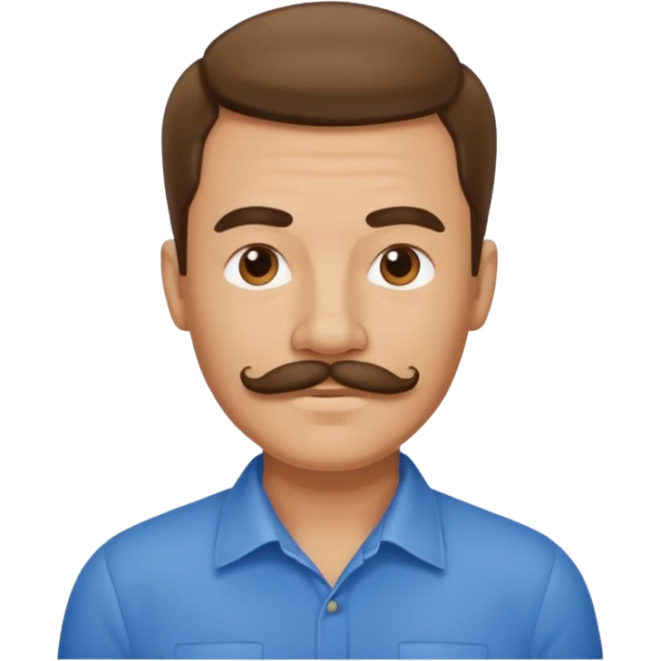 mustached man emoji