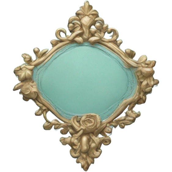 Light blue rococo journal emoji