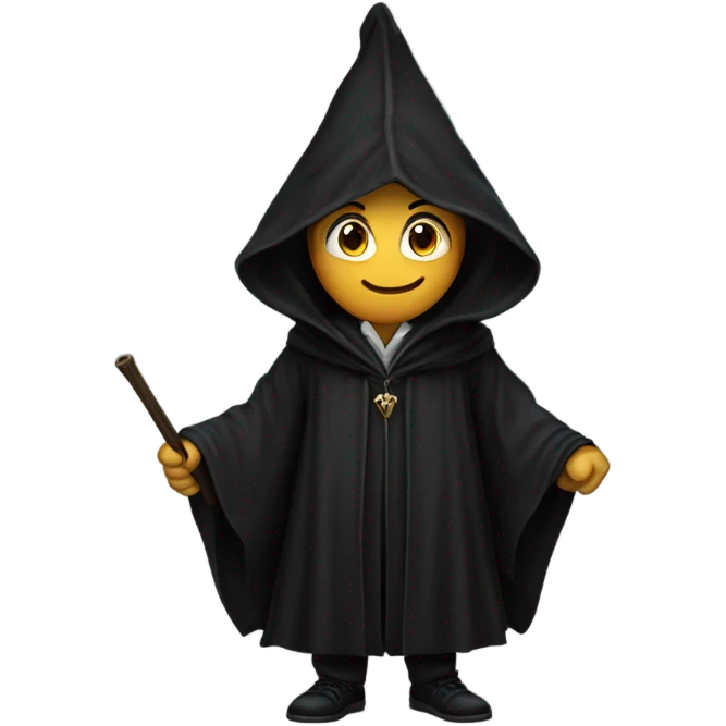 long black robe like hogwarts emoji